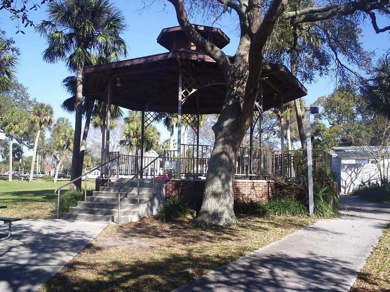 The waterfront bandstand in Dunedin, Florida