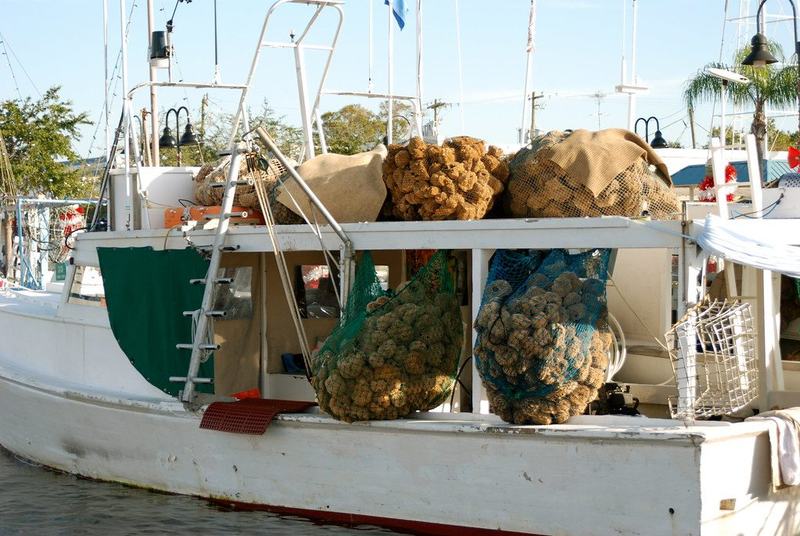 Sponge boat at the Tarpon Springs docks